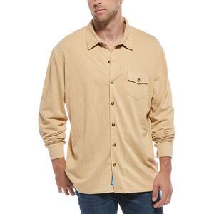 Sovereign Code Mens Nick Woven Polo Shirt, Tan
